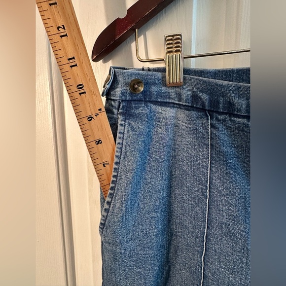 LAUREN RALPH LAUREN 8 Vintage Straight Leg Center Seam Flat Front Stone Washed - Picture 6 of 12